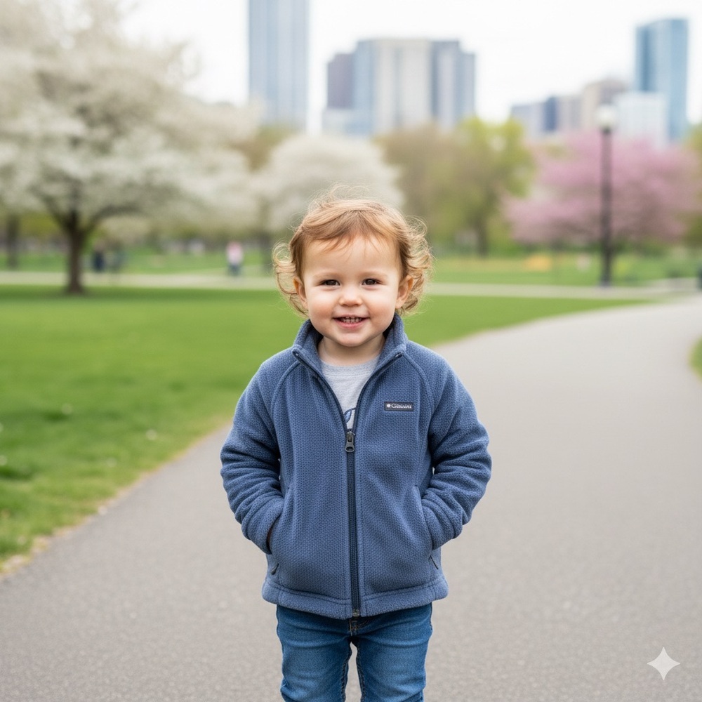 Blue Columbia Fleece Jacket for Kids - Boy or Girl